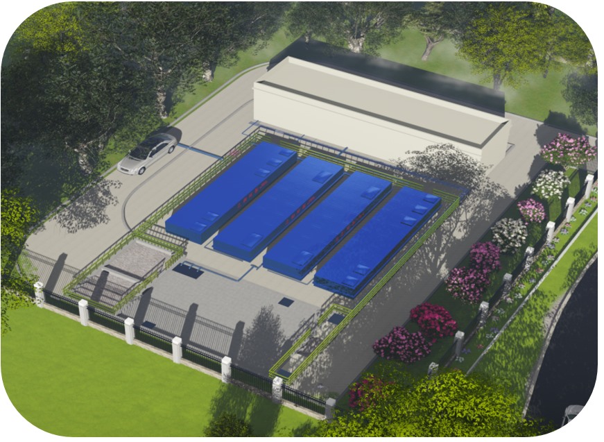 四川省环保厅示范项目&mdash;&mdash;乐至良安镇700m&sup3;/d一体化污水处理厂